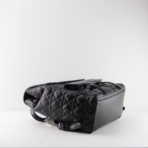 Christian Dior Black Leather New Stardust Backpack - Picture 7 of 8